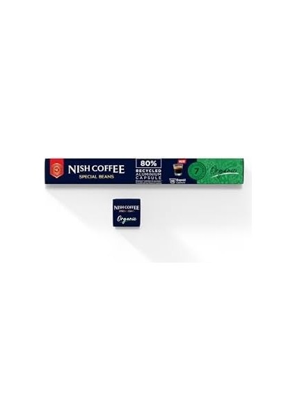 Nish Kahve Kapsül Kahve 8 Organic Nespresso Uyumlu 10 Adet