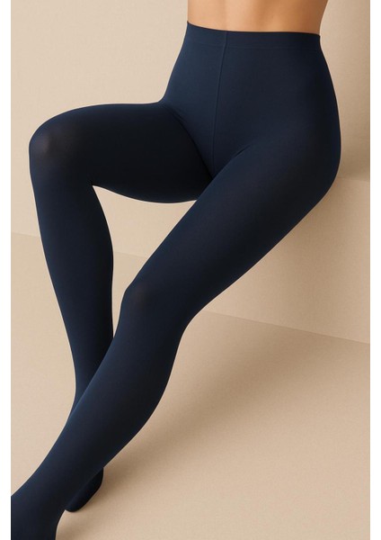 Kadın Orta Kalın Mevsimlik 40 Den Opak Mat Lacivert Külotlu Çorap modelleri