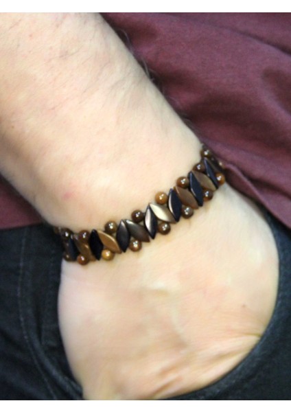 Doğal Kuka Ağacı Erkek Asansörlü Ayarlanabilir Bileklik EUB113 modelleri