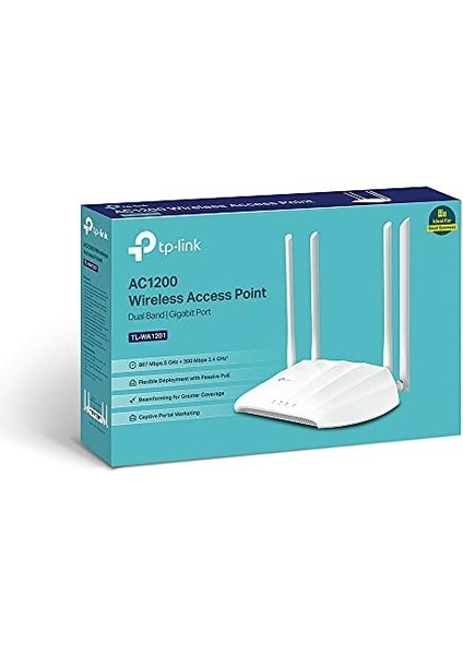 TL-WA1201, AC1200 Mbps Kablosuz Access Point, Pasif Poe'yi Destekler, Erişim Noktasını, Menzil Genişleticiyi, Çoklu Ssıd'yi Destekler, Artırılmış Kapsama Alanı fiyatları