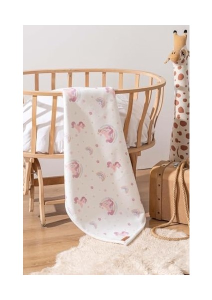Fluffy Bebek Battaniyesi 70X100 cm Unıcorn Desen modelleri