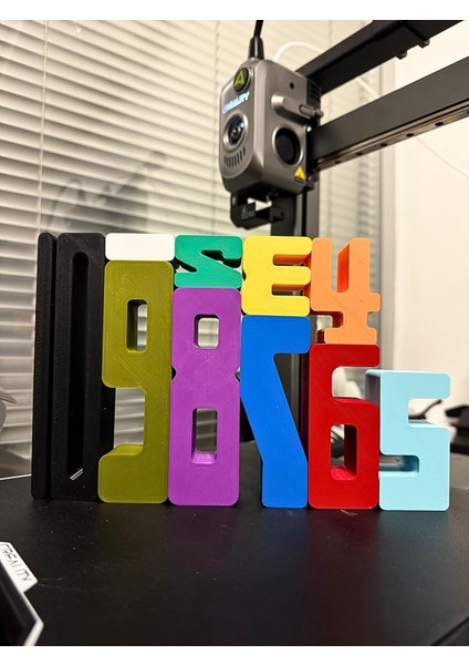 Eğitici Sayı Blokları - 0-6 Yaş Üst Üste Dizilen Matematik Oyuncağı