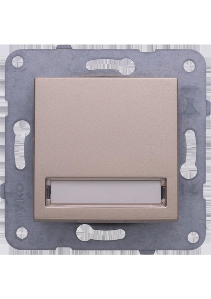 Novella Bronz Işıklı Etiketli Zil 24V Çabuk Bağlantı Vakumlu Paket