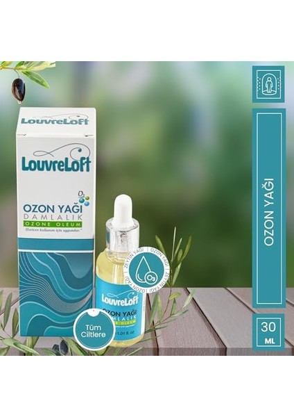 Louvreloft Ozonetherapy - Aktif Oksijen Ozon Yağı Cilt Bakım Serumu