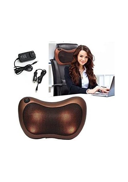 Senon Boyun Masaj Aleti Ovmalı Elektrikli Boyun Sırt Akupresür ve Boyun Masaj Cihazı 3D Döner Masaj Cihazı (8 Toplu) fiyatları