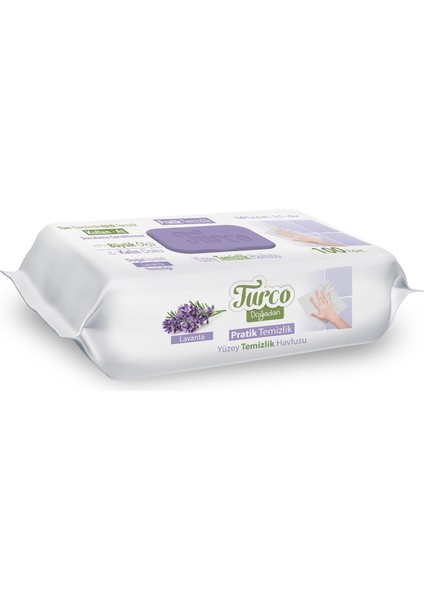 Turco Doğadan Pratik Temizlik Yüzey Havlusu Lavanta 100 Yaprak modelleri