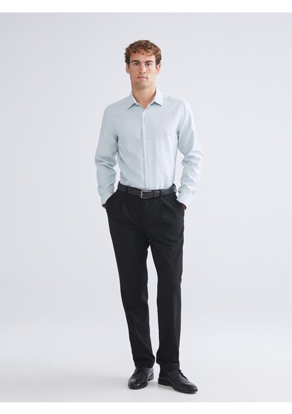 Yeni Sezon Slim Fit Uzun Kollu Armürlü Erkek Gömlek fiyatları