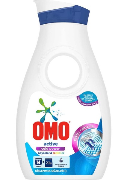 Omo Active Sıvı Çamaşır Deterjanı Beyazlar ve Renkliler 910 ml 14 Yıkama fiyatları