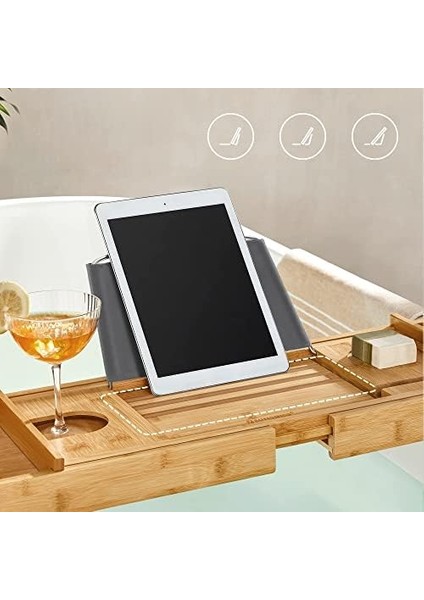 Küvet Rafı Bambu Ayarlanabilir (75-109) x 4,5 x 23 cm fiyatları