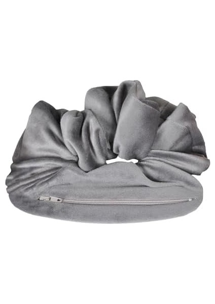 X-Perk Sporcu Saç Tokası Fermuarlı Cepli Lastikli Saç Tokası Cüzdan Saç Tokası