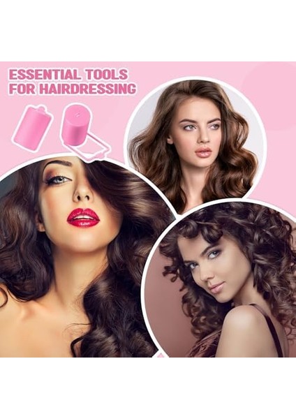 Joyzzz 18 Parça Sünger Saç Silindirleri, Büyük Yumuşak Köpük Saç Şekillendirici Maşalar 40 Mm, Dıy Kabarık Bukleler Stil Araçları Aksesuarları, Kadınlar Için Isı Yok Salon Kuaförlük Maşaları Silindir modelleri