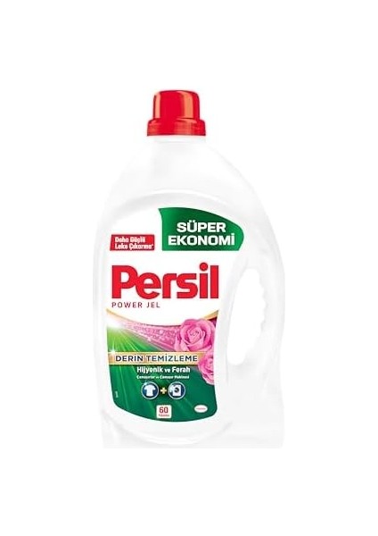 Persil Jel Çamaşır Deterjan Gül Kokulu 60 Yıkama, Gülün Büyüsü 60 Yıkama