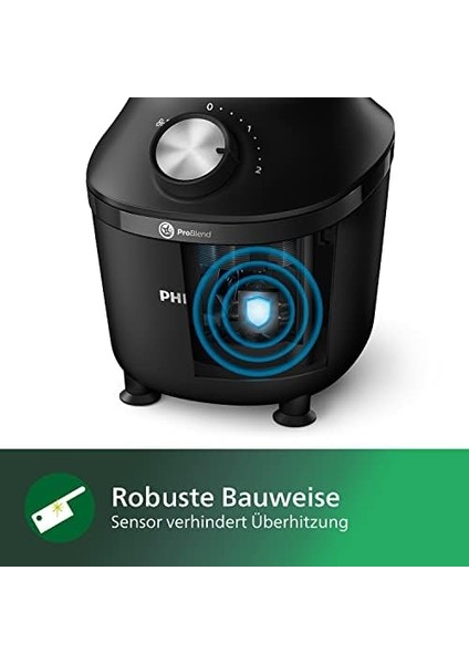 3000 Serisi Problend Crush Teknolojisi 600 W 2 Lt, 2 Hız Ayarı + Darbe, Cam Hazne, HR2291/41 modelleri