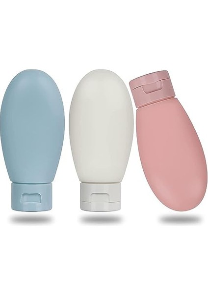 Suwors 3'lü Seyahat Şişesi Seti – 60ML Sızdırmaz Krem ve Losyon Şişesi | Uçak Uyumlu, Bpa Içermez, Renkli & Yumuşak, Fermuarlı Şeffaf Taşıma Çantası Dahil fiyatları