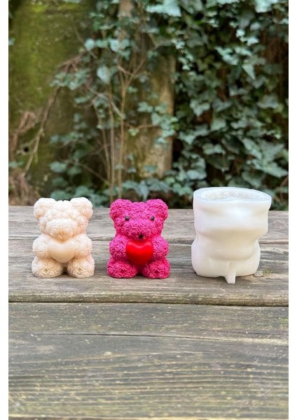 Concept Gül Dokulu Küçük Tekli Mum Kalıbı