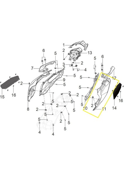 502-C Arka Yan Panali Sol Siyah fiyatları