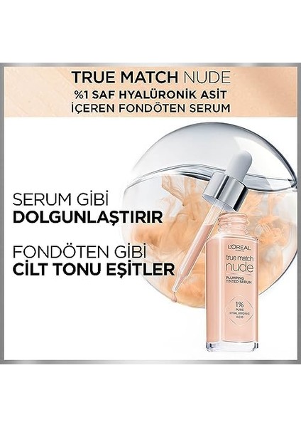 L'oréal Parıs True Match Nude Fondöten Serum 1-2 Rosy Light modelleri