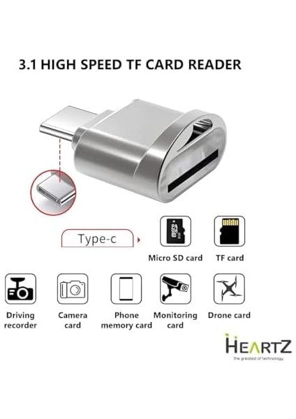 Card Reader Kart Okuyucu Tüm Type C Cihazlar Için Çipli Kart Okuyucu ve Dönüştürücü (Ha-02 Type C - Micro Kart Okuyucu) fiyatları