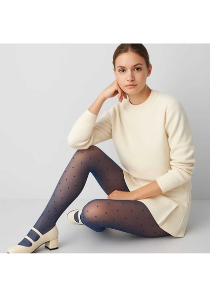 Stil Model Gece Mavi Ince Külotlu Çorap - Style Pantyhose modelleri