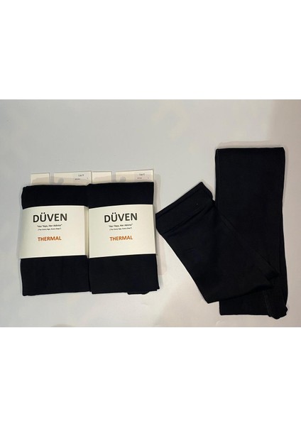 2'li Kadın Siyah Içi Ince Polar Kışlık Işlik Termal Tayt - Sicak Tutan Thermal modelleri