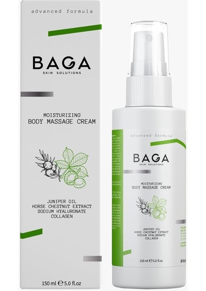 Baga Ağrı Giderici Masaj Kremi 150ML – Bitkisel, Nemlendirici, Isı Etkili
