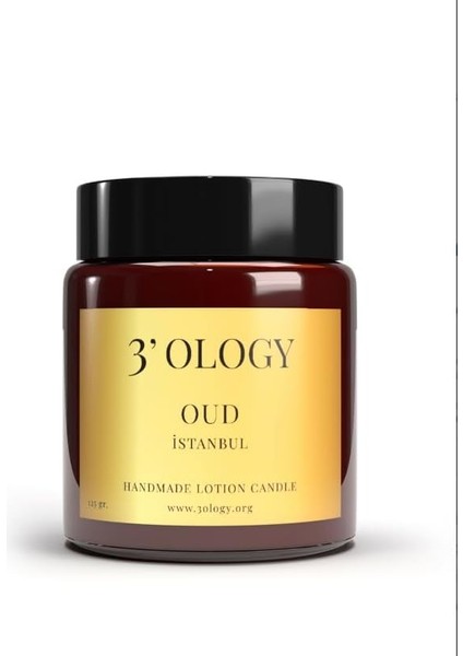 3'ology Oud Istanbul Handmade Lotion Candle, 125 gr
