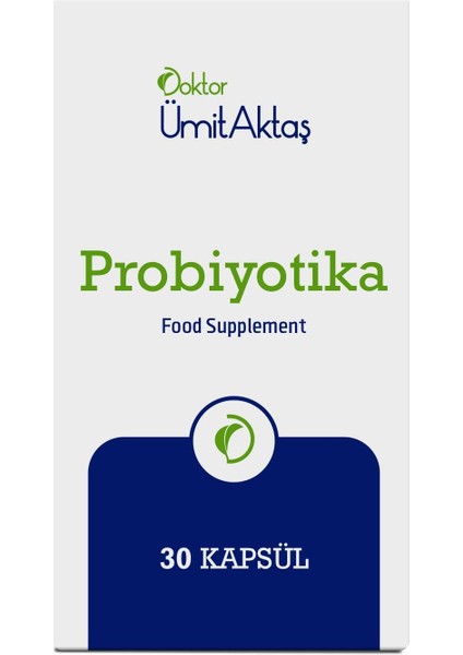 Dr. Ümit Aktaş Probiyotika Gıda Takviyesi - 30 Enterik Kapsül