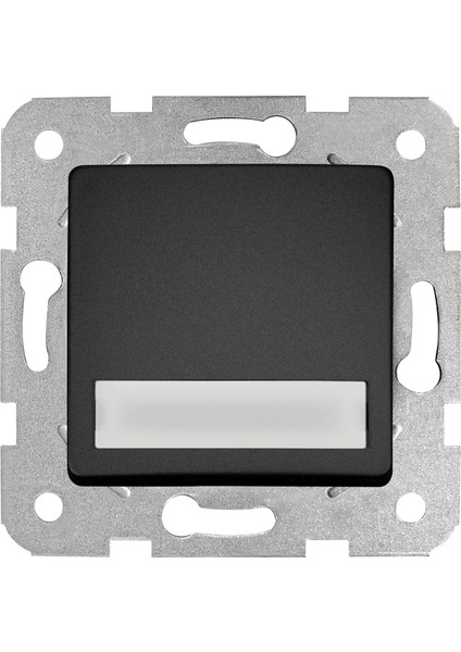 Linnera Life Gece Siyahı Işıklı Etiketli Zil 24V Çabuk Bağlantı Mekanizma ve Düğme