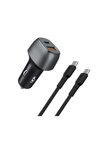 Linktech C499 43W Araç Şarj Aleti 2x USB Type-C To Type-C Kablo Set modelleri