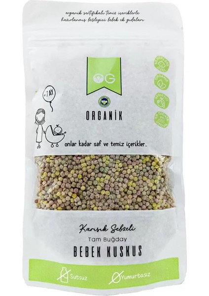 Og Organik Karışık Sebzeli Tam Buğday Bebek Kuskus 250 gr +8 Ay fiyatları