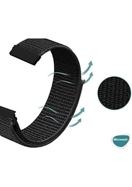 Gtr 2 Sport 47MM Için Hasırlı Kordon Woven Sport Loop Siyah fiyatları