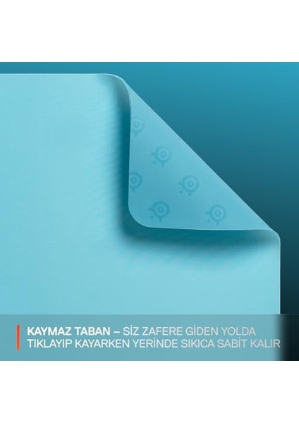 Qck Fare Altlığı (Orta) – Aqua – Alt Tarafta Kaymaz Kauçuk Kaplama – En Iyi Izleme – Oyun Sensörleri Için Optimize Edilmiştir – 320 mm x 270 mm – Fps, Mobas, Rts, Mmo fiyatları