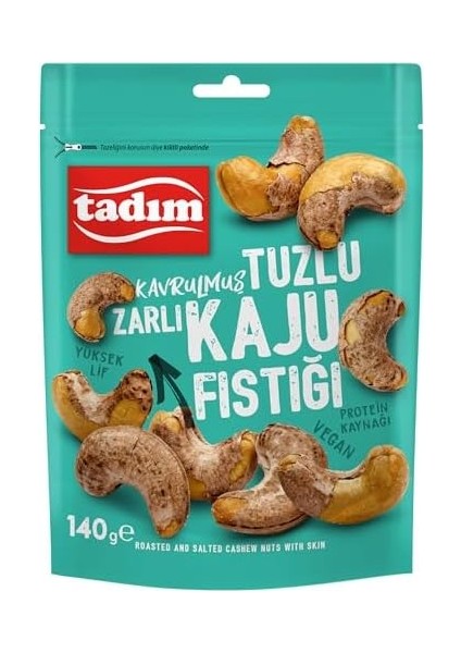 Tadım Zarlı Kavrulmuş Kaju 140 Gram