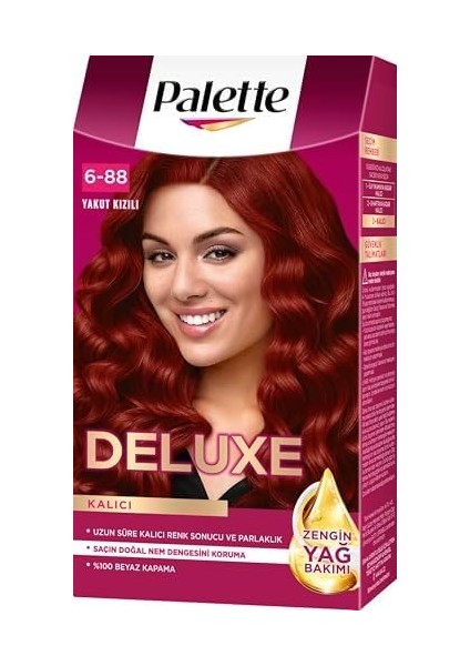 Palette Deluxe 6-888YAKUT Kızılı Saç Boyası