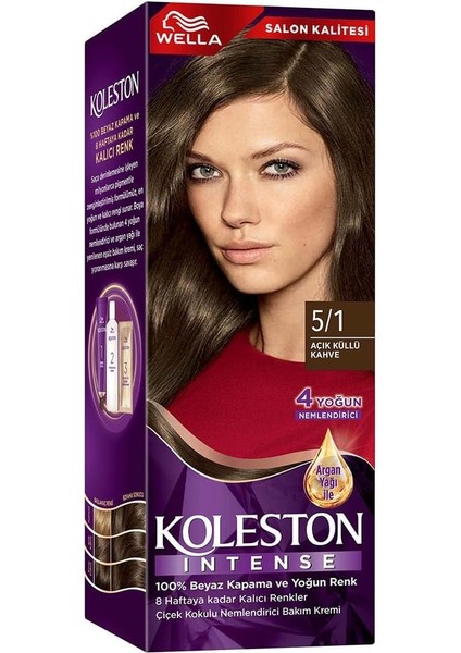 Koleston Intense 5-1 Açık Küllü Kahve Saç Boyası modelleri