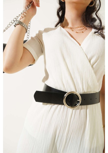 7022 Kemerli Örme Tulum - Beyaz modelleri