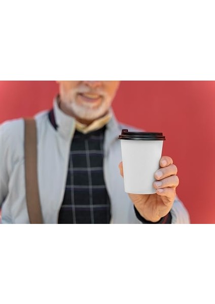 75 Adet Tek Kullanımlık Karton 8 Oz 250 Ml, Beyaz, Kağıt Meyve Suyu Bardağı, Parti Karton modelleri