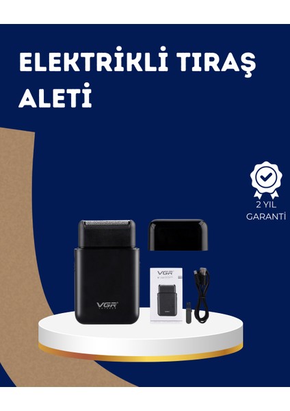 Ultra Ince Elektrikli Tıraş Makinesi | USB Şarjlı ve Su Geçirmez - CHT8467-1548