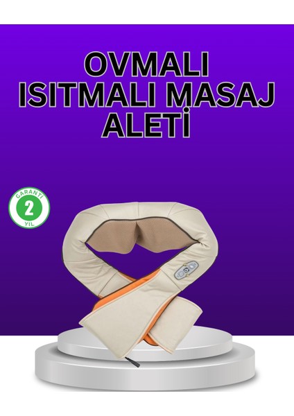 Isıtma Fonksiyonlu Ovmalı Boyun Omuz ve Vücut Masaj Cihazı Rahatlatıcı - CHT8214-2629