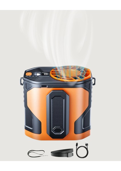 5000MAH Şarjlı Soğutma Fanı Taşınabilir - CHT4880-7223 indirimleri