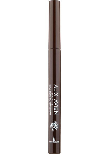 Alıx Avıen Uzun Süre Kalıcı, Suya Dayanıklı ve Yumuşak Uçlu Kahverengi Göz Kalemi- Inkliner Eyeliner Coffe Bean