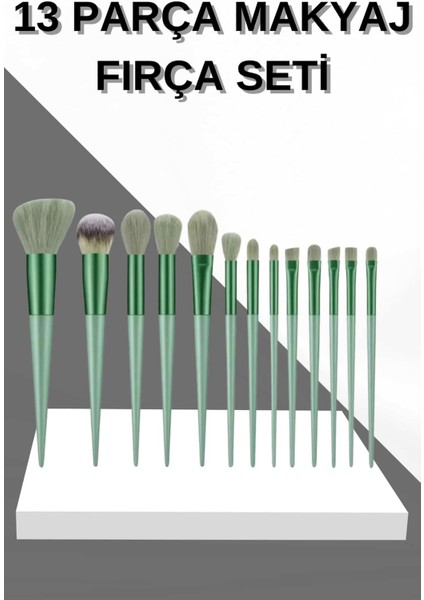 13 Parça Makyaj Fırça Seti Far Fırçası Allık Fırçası Yumuşak Uçlu - CHT2843-5514