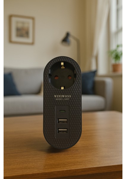 Wınnboss 3400 – 3×usb + Type-C Termal Akım Korumalı Priz