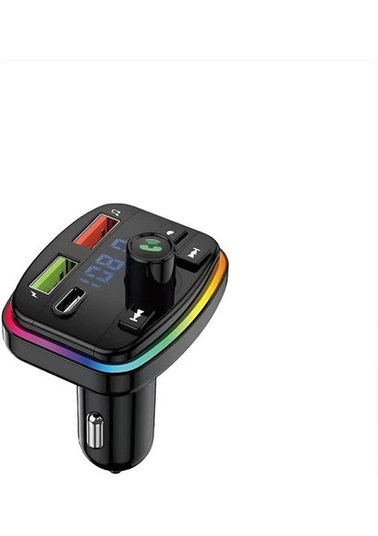 Fm Transmitter Modulator Araç Fast Quıck Charge Hızlı Şarj Flash Bellek Micro Sd Mp3 Player 12-24 V Pd 20W Yüksek Kalite (Pd 01)