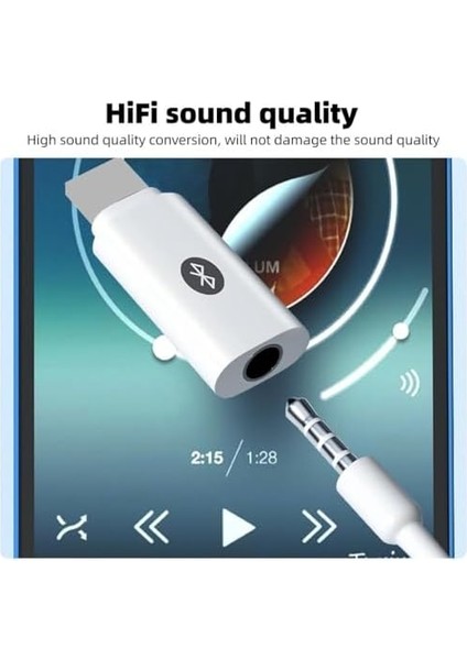 Heartz Lightning To 3.5 mm Headphone Aux Popup Adaptör Dönüştürücü - iPad Ipod Için Standart Çivi Jack Kulaklıklarınızı Kullanmanızı Sağlar - Kampanya Ürünü!!!!!! 196 modelleri