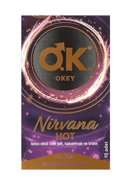 Okey Nirvana Hot Prezervatif 10 Adet