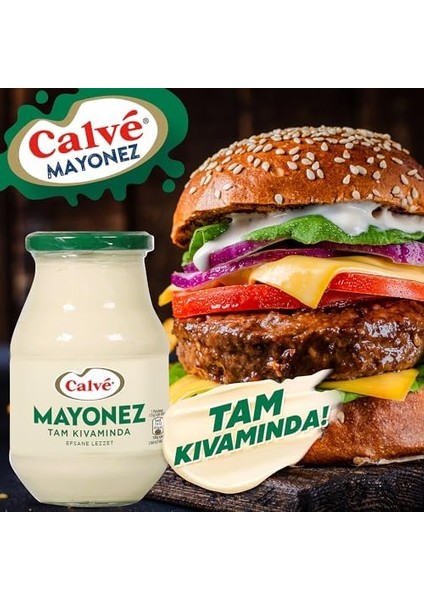 Calve Sos Cam Kavonoz Mayonez 500 G modelleri