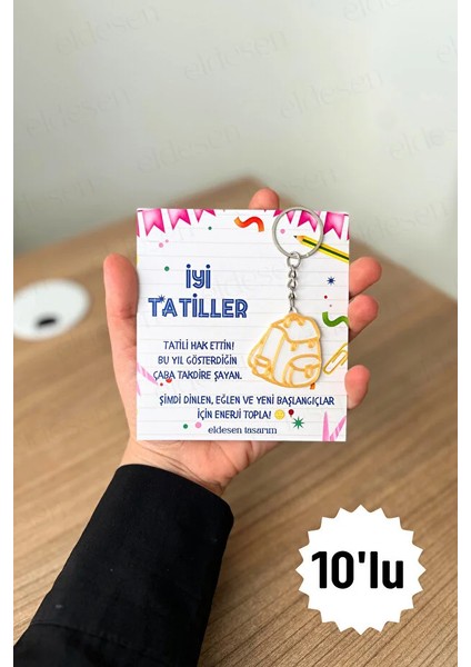 10 Adet Anahtarlık Okul Mezuniyet Hediyesi Karne Hediyesi Doğum Günü Hediyesi