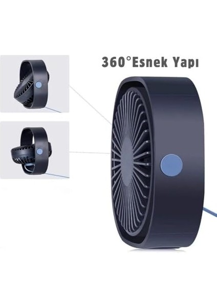 , Şarjlı Masaüstü Fan, 2000 Mah Batarya, Uzun Kullanım Süresi, 3 Kademeli Ayarlanır Güç Modu, Soğutucu, Sessiz Çalışma, Ergonomik Tasarım, Masaüstü Kullanım fiyatları