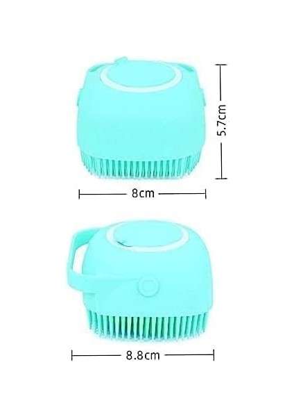 Kyrotech Silikon Banyo ve Duş Fırçası, Dahili Sabun & Şampuan Hazneli, Yumuşak Masaj Etkili, Ergonomik Kaymaz Tasarım, Çocuk, Yetişkin ve Evcil Hayvan Temizliği Için Hijyenik Duş Fırçası fiyatları